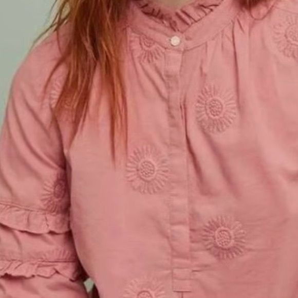 ANTHROPOLOGIE Isabel Sinclair Embroidered Blouse - Picture 4 of 11